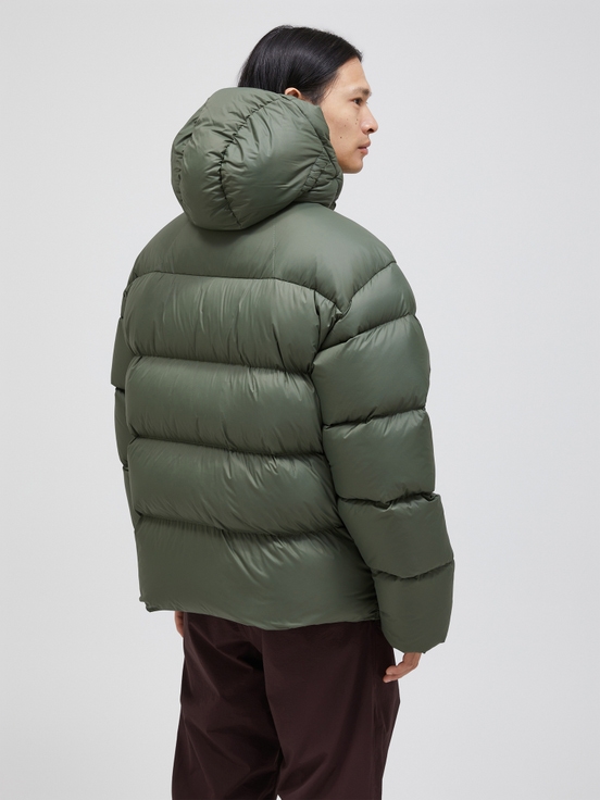 Olive Men Peak Performance Frost Oversized Puffer Down Jacket | US-IBTEO3468