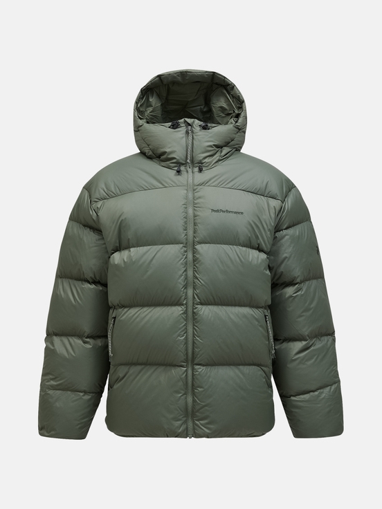 Olive Men Peak Performance Frost Oversized Puffer Down Jacket | US-IBTEO3468