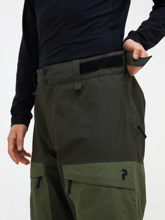 Olive Men Peak Performance Gravity Gore-tex 3l Shell Ski Pants | US-JQHMK0916