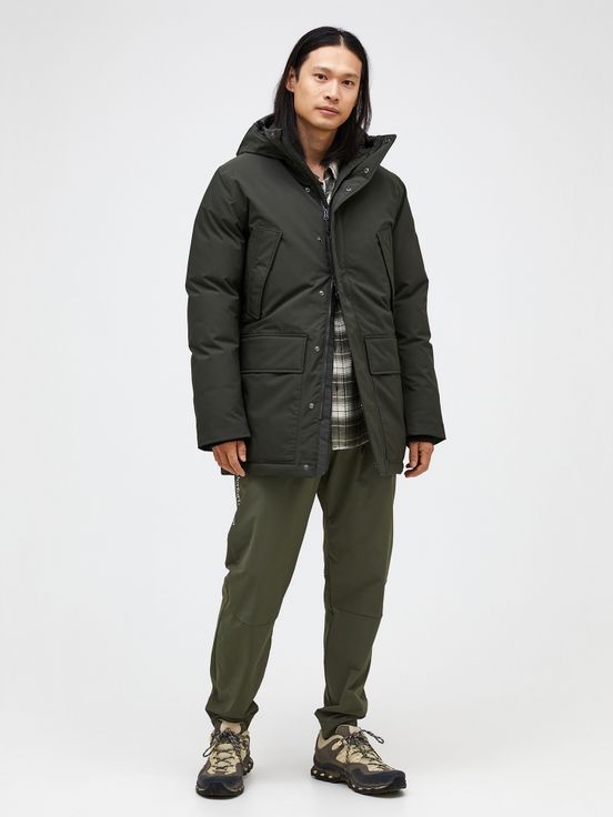 Olive Men Peak Performance Ground 2l Down Shell Parka | US-IATEY5098