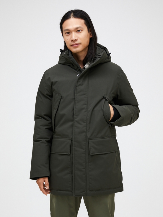 Olive Men Peak Performance Ground 2l Down Shell Parka | US-IATEY5098