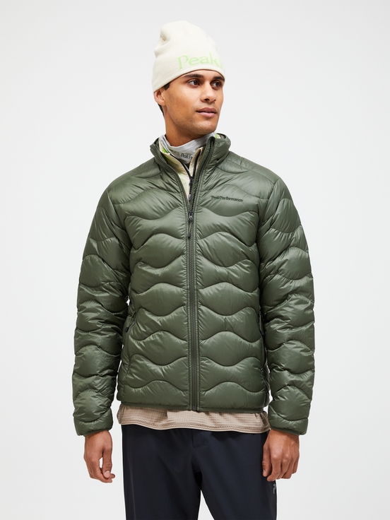 Olive Men Peak Performance Helium Down Jacket | US-KUJIG2834