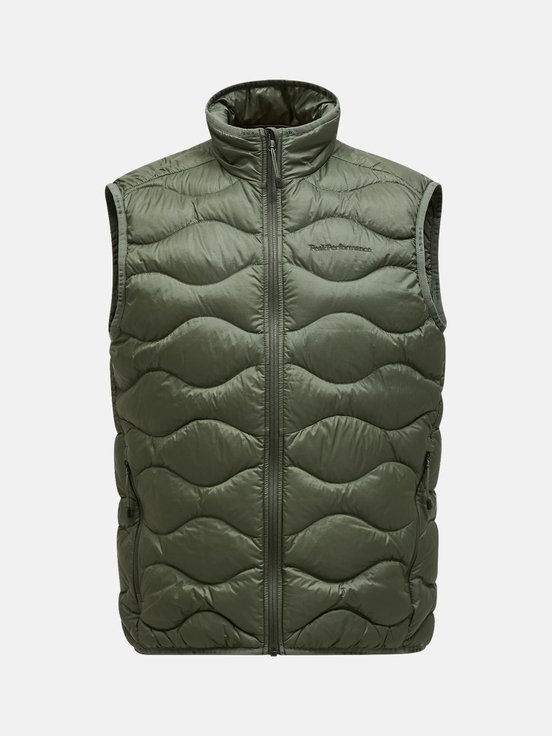 Olive Men Peak Performance Helium Down Vest | US-LVNJW2379