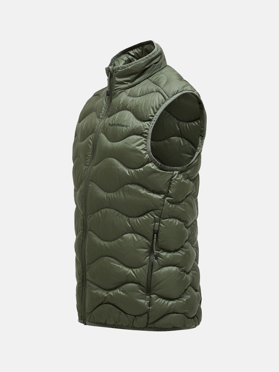 Olive Men Peak Performance Helium Down Vest | US-LVNJW2379