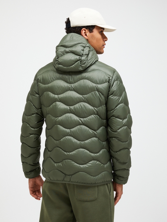 Olive Men Peak Performance Helium Hood Down Jacket | US-XZEQJ2351