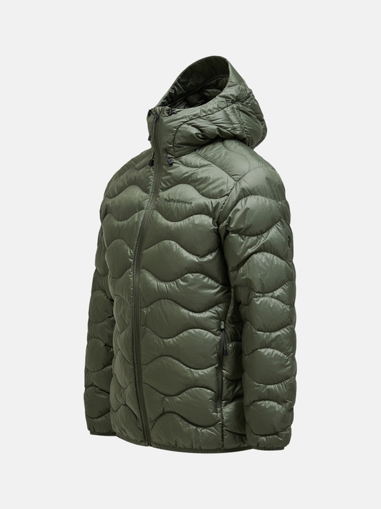 Olive Men Peak Performance Helium Hood Down Jacket | US-XZEQJ2351