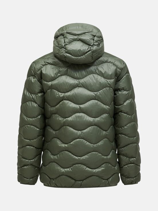 Olive Men Peak Performance Helium Hood Down Jacket | US-XZEQJ2351