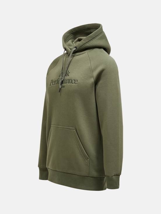 Olive Men Peak Performance Original Hoodie | US-OFQHR8540