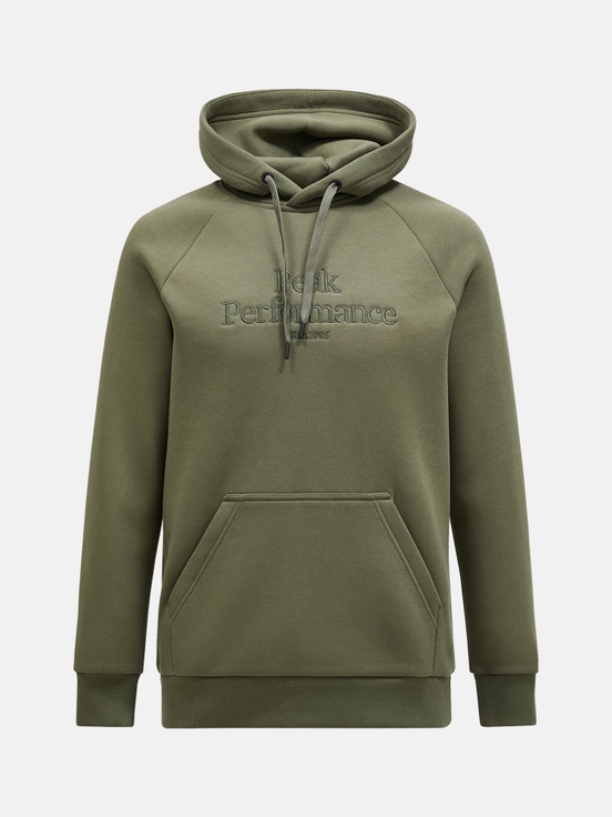 Olive Men Peak Performance Original Hoodie | US-OFQHR8540