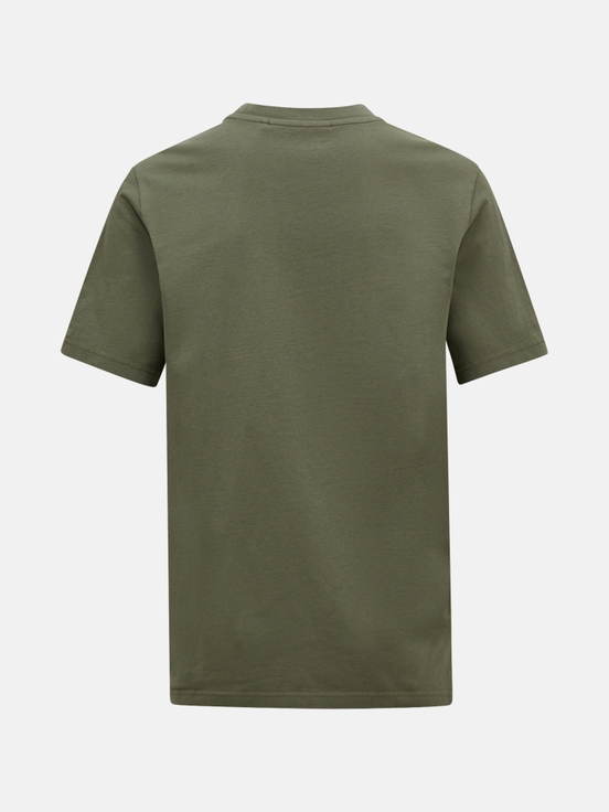 Olive Men Peak Performance Original Small Logo T-shirt | US-VGQZK6321