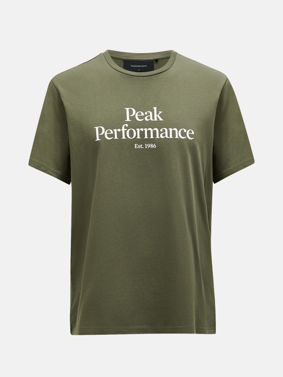 Olive Men Peak Performance Original T-shirt | US-EMOYW3108