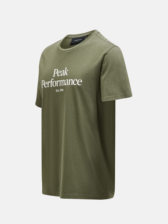 Olive Men Peak Performance Original T-shirt | US-EMOYW3108