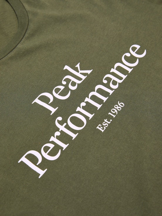 Olive Men Peak Performance Original T-shirt | US-EMOYW3108