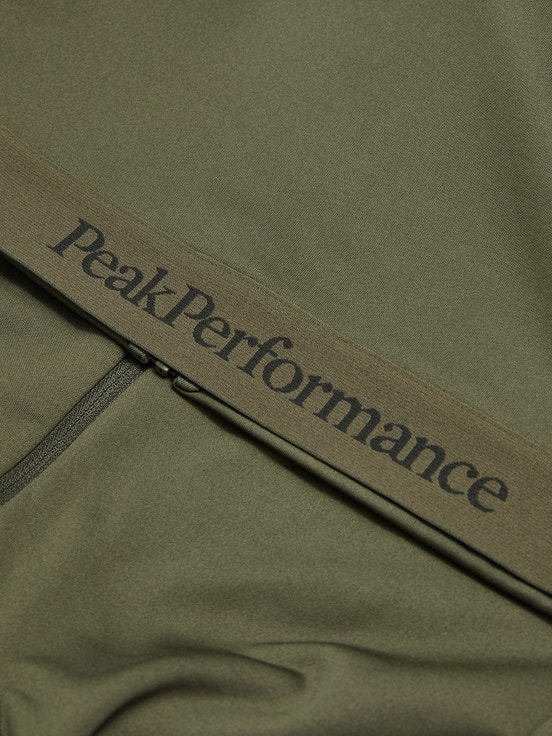 Olive Men Peak Performance Rider Tech Zip Midlayers | US-QJTCH6179