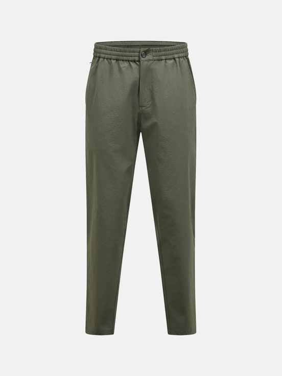 Olive Men Peak Performance Stretch Drawstring Pants | US-LBOIS4106