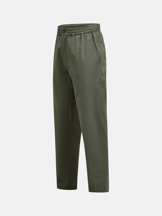 Olive Men Peak Performance Stretch Drawstring Pants | US-LBOIS4106