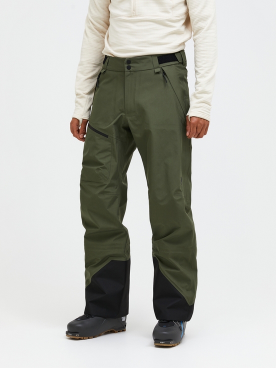 Olive Men Peak Performance Vertical Gore-tex 3l Shell Ski Pants | US-FMOTG8039