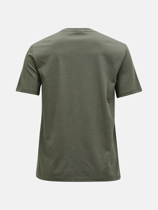 Olive Women Peak Performance Explore Graphic T-shirt | US-UNOIX1654