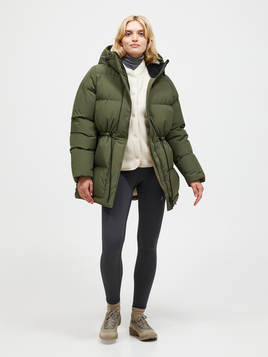 Olive Women Peak Performance Firn Down Parka | US-RNSYW9013