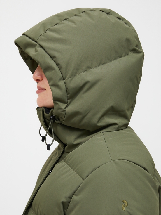 Olive Women Peak Performance Firn Down Parka | US-RNSYW9013