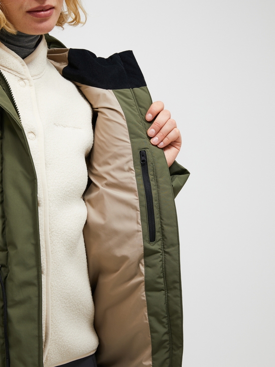 Olive Women Peak Performance Firn Down Parka | US-RNSYW9013