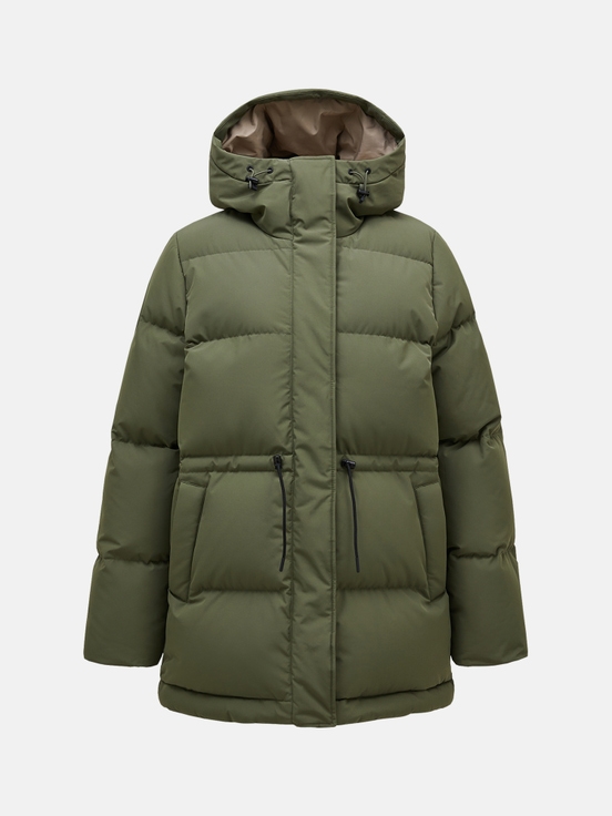 Olive Women Peak Performance Firn Down Parka | US-RNSYW9013