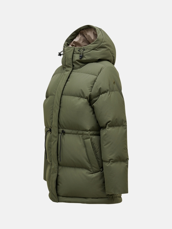 Olive Women Peak Performance Firn Down Parka | US-RNSYW9013