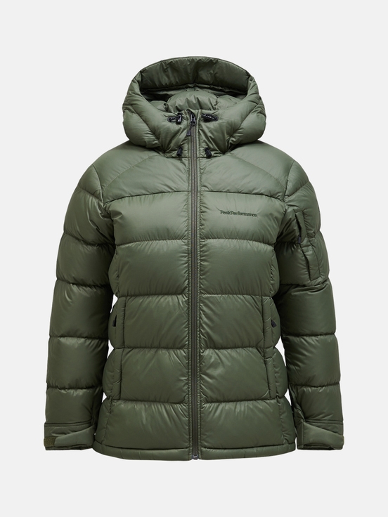 Olive Women Peak Performance Frost Down Jacket | US-CFXRW1957