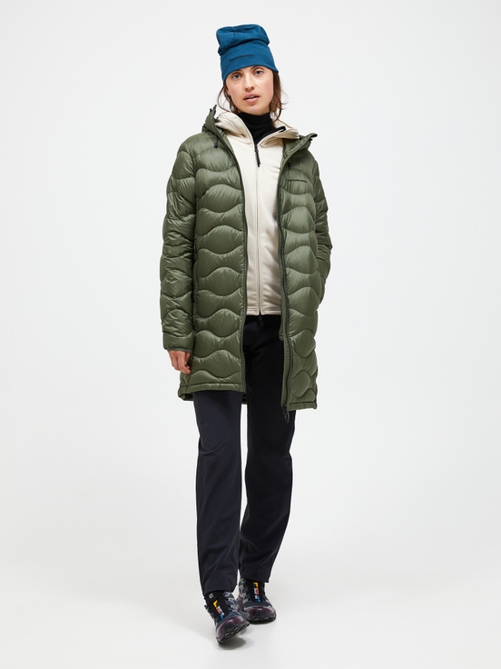 Olive Women Peak Performance Helium Down Parka | US-AQTVM7402