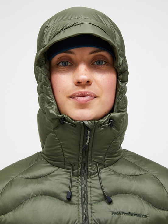 Olive Women Peak Performance Helium Down Parka | US-AQTVM7402