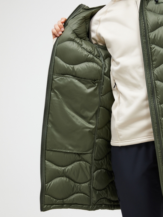 Olive Women Peak Performance Helium Down Parka | US-AQTVM7402