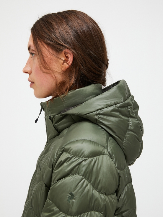 Olive Women Peak Performance Helium Down Coat | US-XPBMK3607