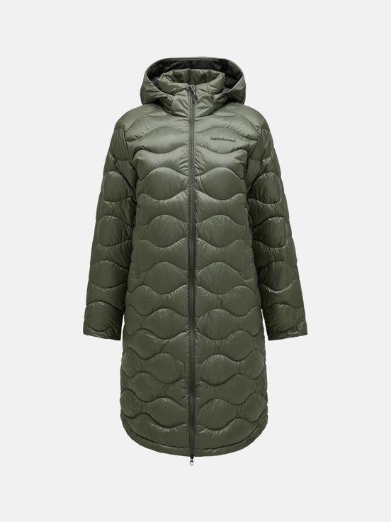 Olive Women Peak Performance Helium Down Coat | US-XPBMK3607