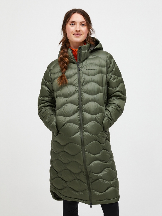 Olive Women Peak Performance Helium Down Coat | US-XPBMK3607