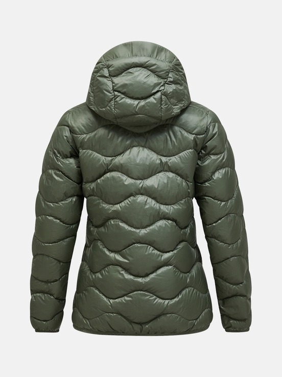 Olive Women Peak Performance Helium Hood Down Jacket | US-UXBEY4691