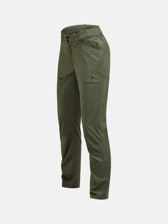 Olive Women Peak Performance Iconiq Pants | US-DVIYL8437