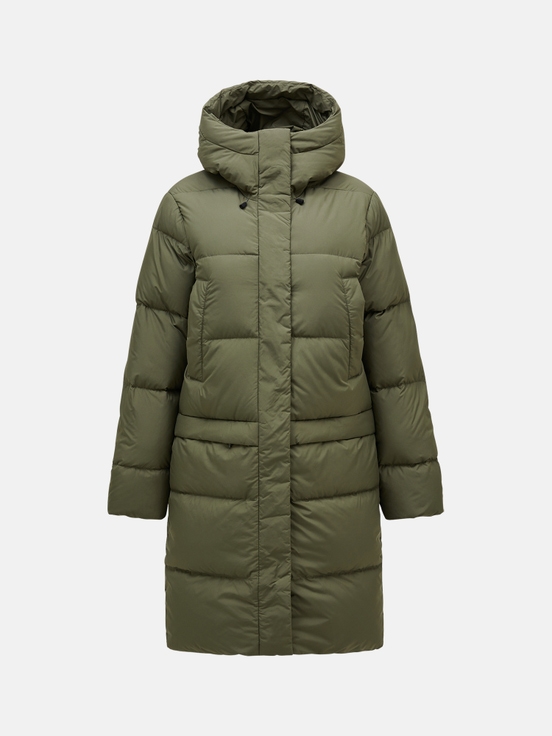 Olive Women Peak Performance Quiver Down Parka | US-BGDAT4368