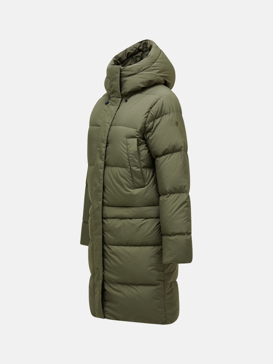 Olive Women Peak Performance Quiver Down Parka | US-BGDAT4368