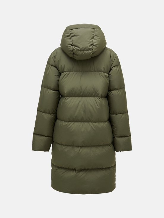 Olive Women Peak Performance Quiver Down Parka | US-BGDAT4368