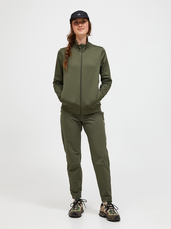 Olive Women Peak Performance Rider Tech Zip Midlayers | US-KBUON8921