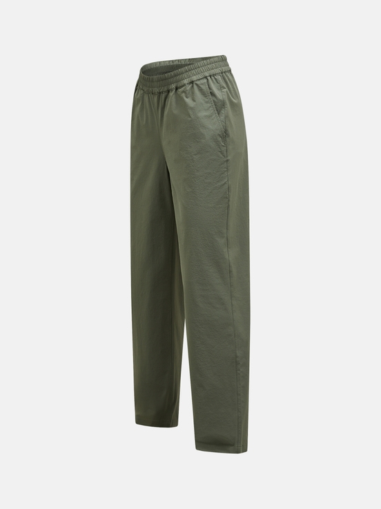 Olive Women Peak Performance Woven Stretch Pants | US-JQBMD7426