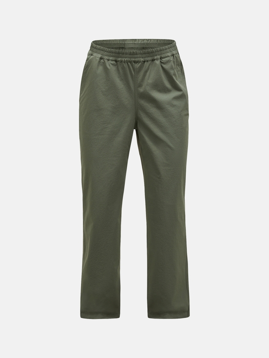 Olive Women Peak Performance Woven Stretch Pants | US-JQBMD7426