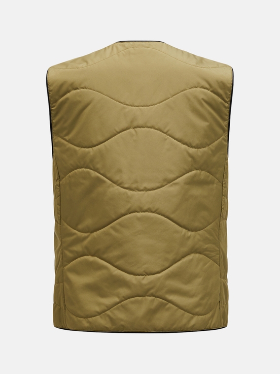 Olive / Black Women Peak Performance Insulated Reversible Vest | US-VXUMI8275