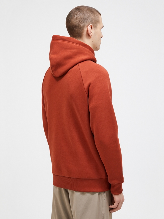 Orange Brown Men Peak Performance Original Hoodie | US-JDOWC0256