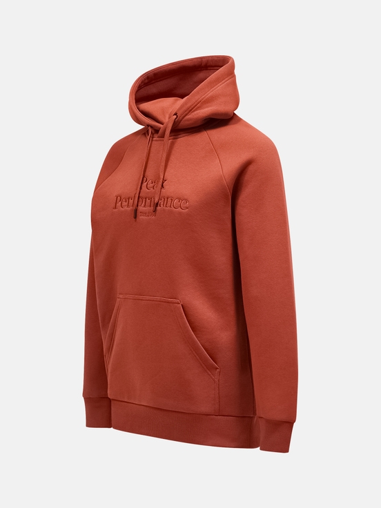 Orange Brown Men Peak Performance Original Hoodie | US-JDOWC0256