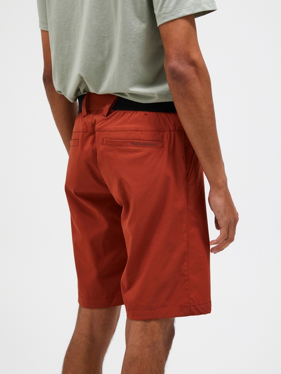 Orange Brown Men Peak Performance Player Shorts | US-JESTX5379