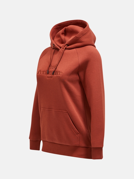 Orange Brown Women Peak Performance Original Hoodie | US-OUZNR1736