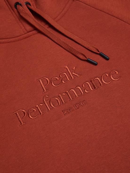 Orange Brown Women Peak Performance Original Hoodie | US-OUZNR1736