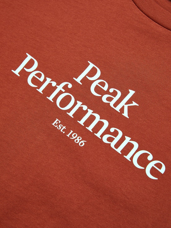 Orange Brown Women Peak Performance Original T-shirt | US-SDYBW0743