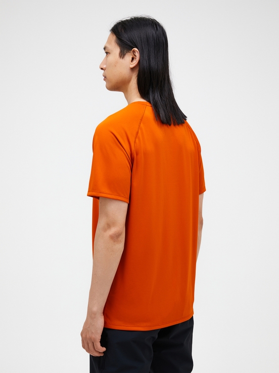 Orange Men Peak Performance Active T-shirt | US-XSHWL5271